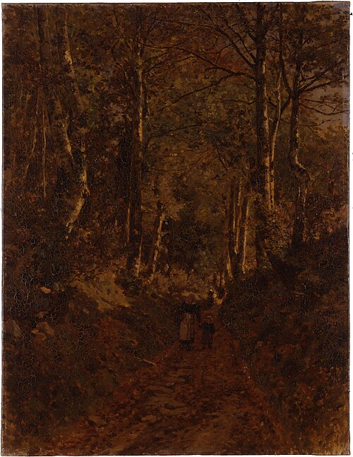 Chemin sous bois à Bannalec, , Camille Bernier