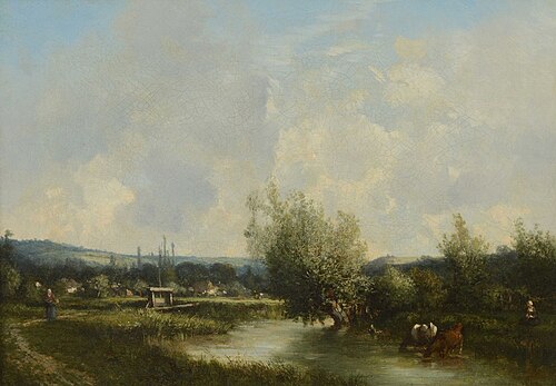 Les saules près de la vanne, , Camille Flers