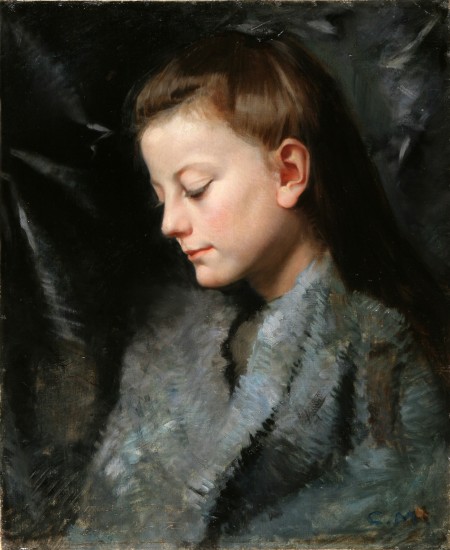 Portrait de jeune fille, 1891, Camille Martin
