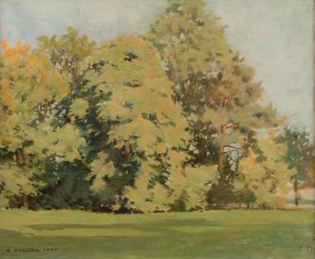 Grands arbres dans un parc, , Camille Martin