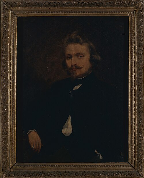 Portrait du peintre, 1847, Joseph-René Gouézou