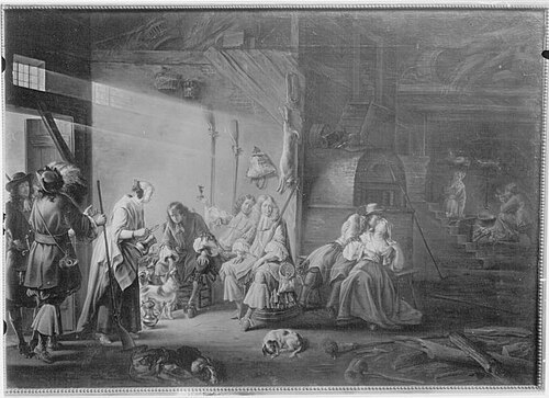 Einkehr nach der Jagd, 1647, Aert van Waes