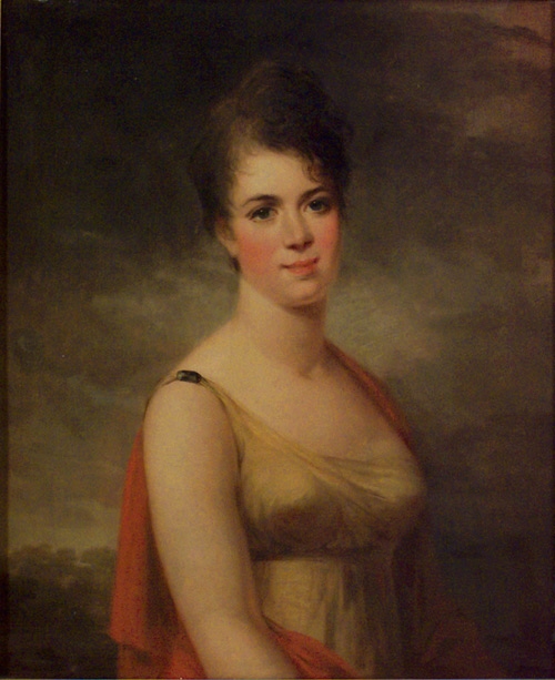 Porträtt av Constance Koskull (möjligen Mariana E. Koskull), 1850, Carl Frederik von Breda