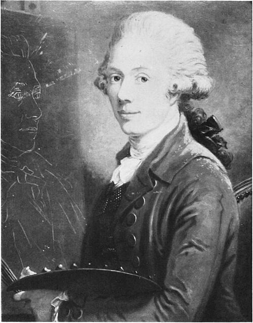 Self-portrait of Carl Frederik von Breda, 1793, Carl Frederik von Breda
