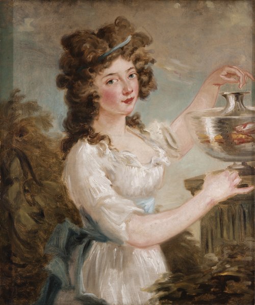 Young Lady with Goldfish, 1795, Carl Frederik von Breda
