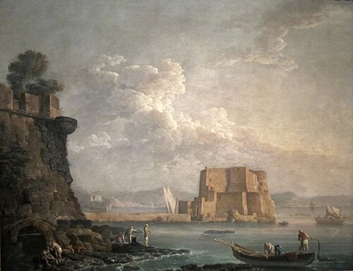 Castel dell'Ovo, Naples, 1788, Carlo Bonavia