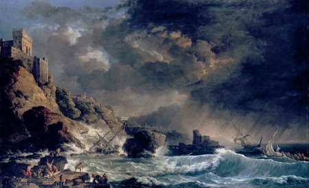 Storm off Rocky Coast, 1757, Carlo Bonavia