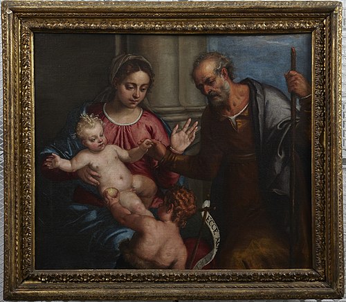 Holy Family with the Infant Saint John, 1550, Carlo Caliari