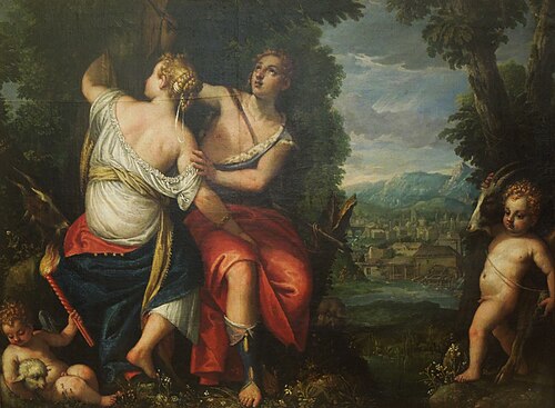 Angelica and Medoro, 1590, Carlo Caliari