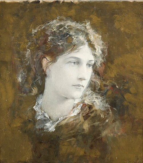 Portret Heleny Modrzejewskiej, 1890, Franciszek Krudowski