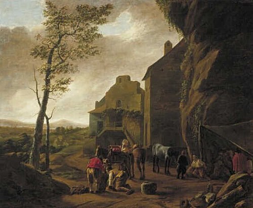 Italian Rocky Landscape, 1650, Nicolaes Ficke