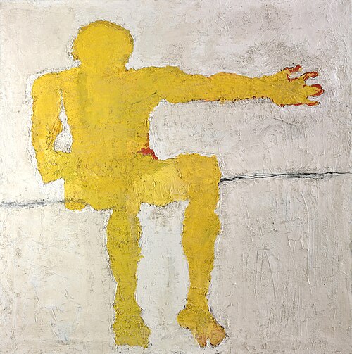 Sitting tightrope walker, 1977, Otakar Slavík