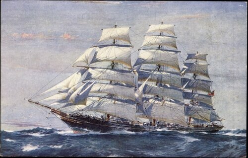 The british tea clipper ‚Titania‘, , Jack Spurling