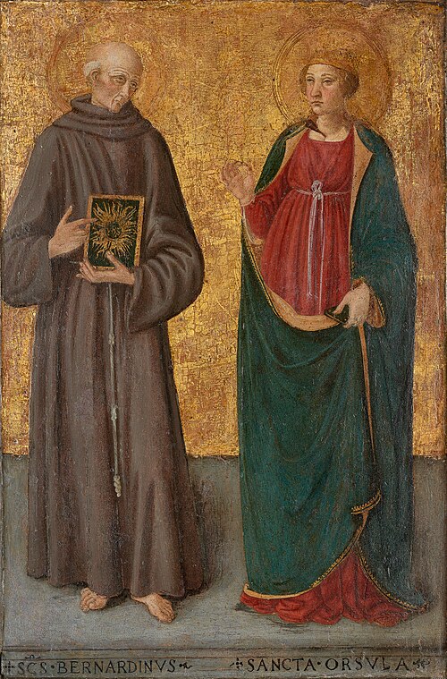 Bernardino of Siena and Saint Ursula, 1475, Cosimo Rosselli