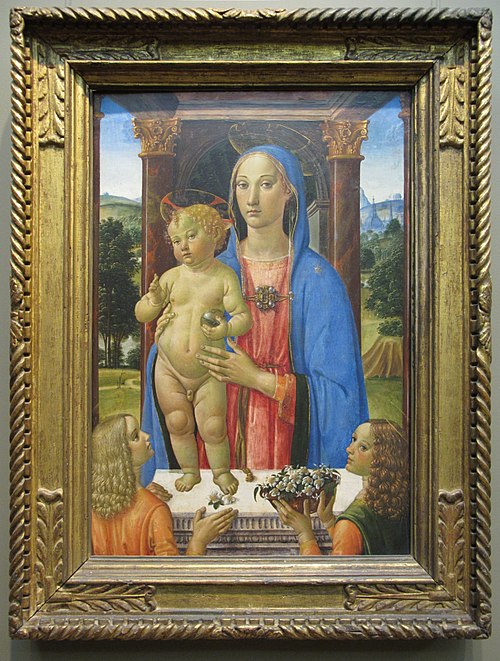 Madonna and Child with Angels, 1483, Cosimo Rosselli