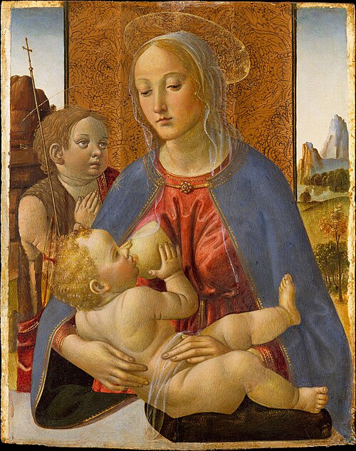 Madonna and Child with the Young Saint John the Baptist, 1490, Cosimo Rosselli