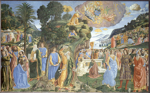Descente du mont Sinaï, 1481, Cosimo Rosselli