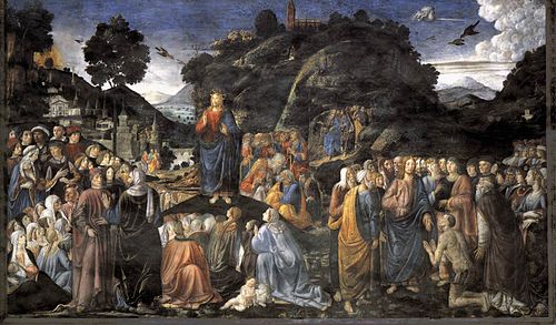 Le Sermont sur la montagne, 1481, Cosimo Rosselli