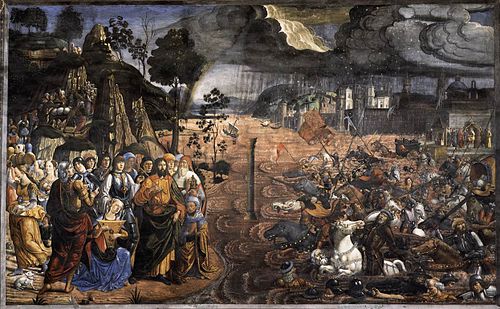 La Traversée de la Mer Rouge, 1480, Cosimo Rosselli