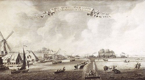 Oil refinery (traankokerij) in Oostzaan, 1700, Adriaen van Salm