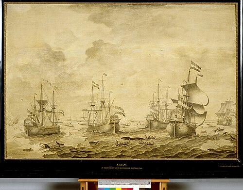 De walvisvloot der Doornekroons, 1703, Adriaen van Salm