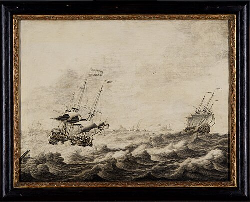 Zeegezicht, , Adriaen van Salm
