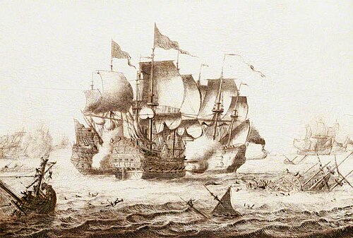 Naval Engagement, , Adriaen van Salm