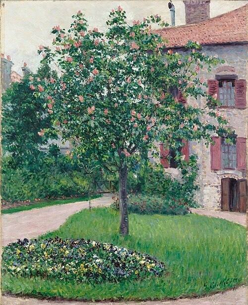Arbre en fleurs, 1882, Gustave Caillebotte