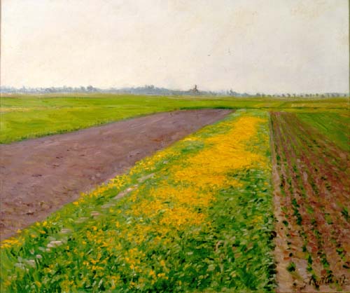 La plaine de Gennevilliers, 1884, Gustave Caillebotte