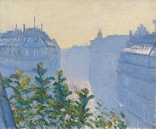 Rue Halévy, View from a Balcony, 1877, Gustave Caillebotte