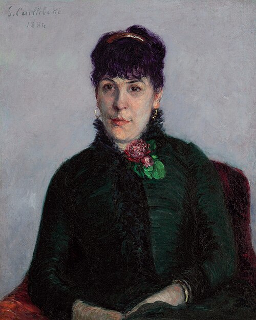 The Woman with Roses, 1884, Gustave Caillebotte