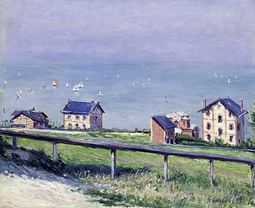 Régates en mer, à Villerville, 1884, Gustave Caillebotte