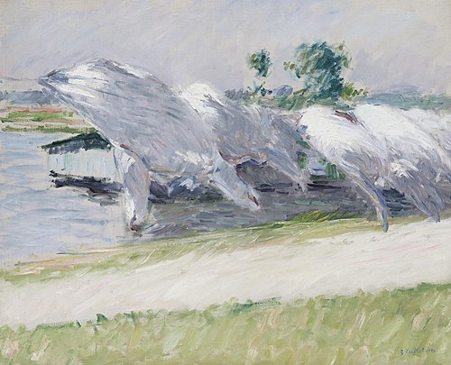 Linge sechant, Petit Gennevilliers, 1888, Gustave Caillebotte