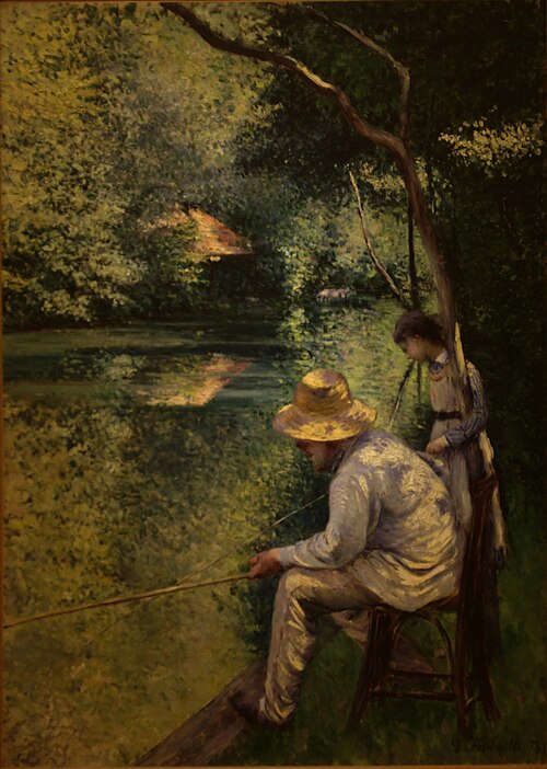 Pêche à la ligne, 1878, Gustave Caillebotte