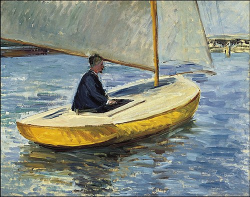 Le bateau jaune, 1891, Gustave Caillebotte