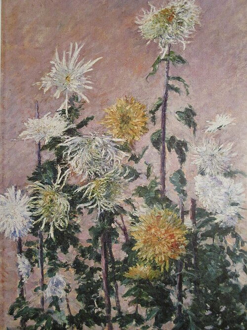 Chrysanthèmes blancs et jaunes, 1893, Gustave Caillebotte