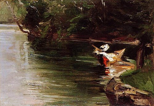 Canotage sur l'Yerres, , Gustave Caillebotte
