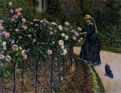 Roses dans le jardin au Petit Gennevilliers, 1886, Gustave Caillebotte