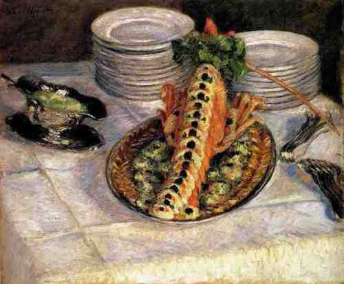 Nature morte aux écrevisses, 1881, Gustave Caillebotte