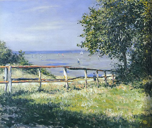 Champ au bord de mer, 1882, Gustave Caillebotte