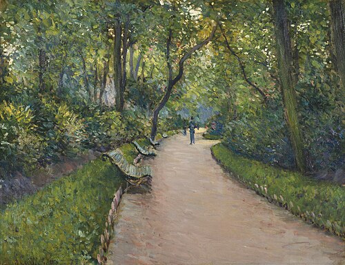 Le Parc Montceau, 1877, Gustave Caillebotte