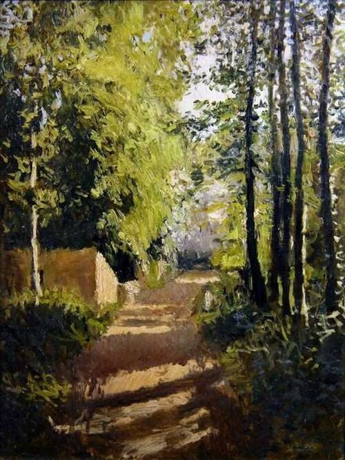 Allée sous-bois en Normandie, 1882, Gustave Caillebotte