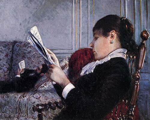 Intérieur, femme lisant, 1880, Gustave Caillebotte