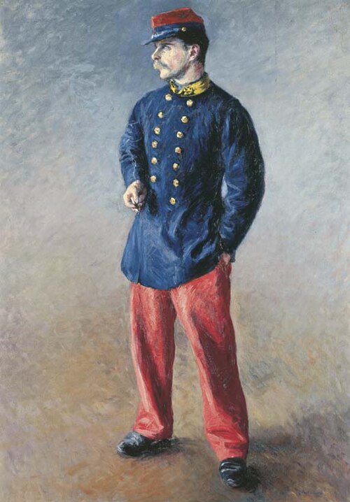 Un soldat, 1881, Gustave Caillebotte