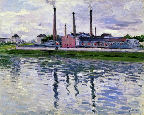 Factories in Argenteuil, 1888, Gustave Caillebotte