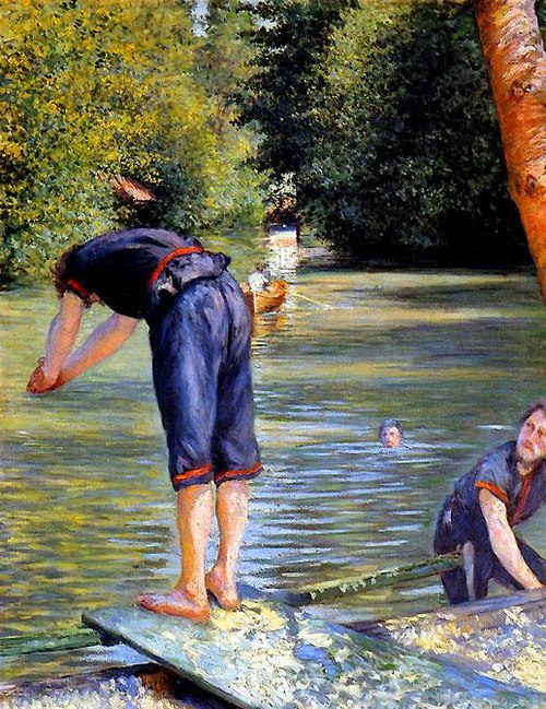 Baigneur s'apprêtant à plonger, 1878, Gustave Caillebotte