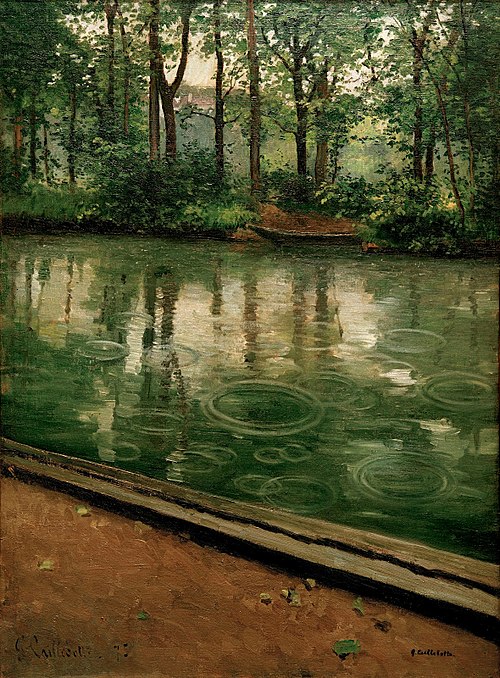 L' Yerres, effet du pluie, 1875, Gustave Caillebotte