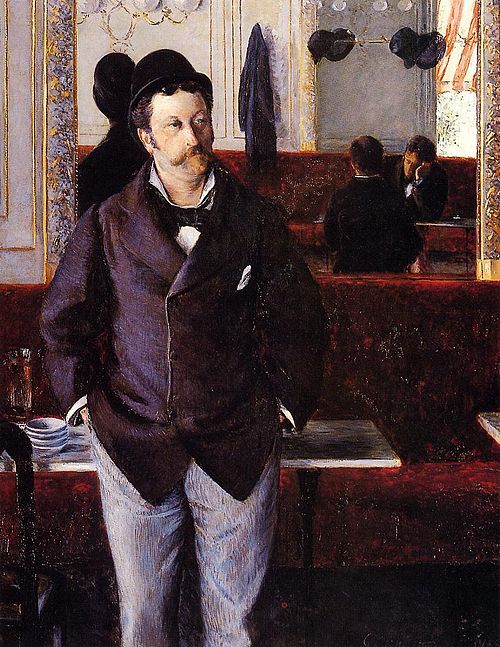 Dans un café, 1880, Gustave Caillebotte