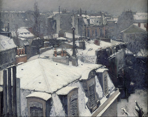 Vue de toits, 1878, Gustave Caillebotte