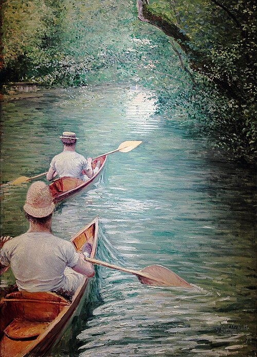 Périssoires, 1878, Gustave Caillebotte